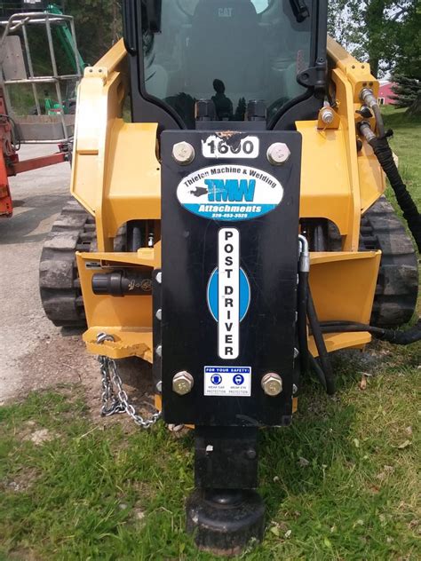 skid steer post pounder for rent|warren cat skid steer rental.